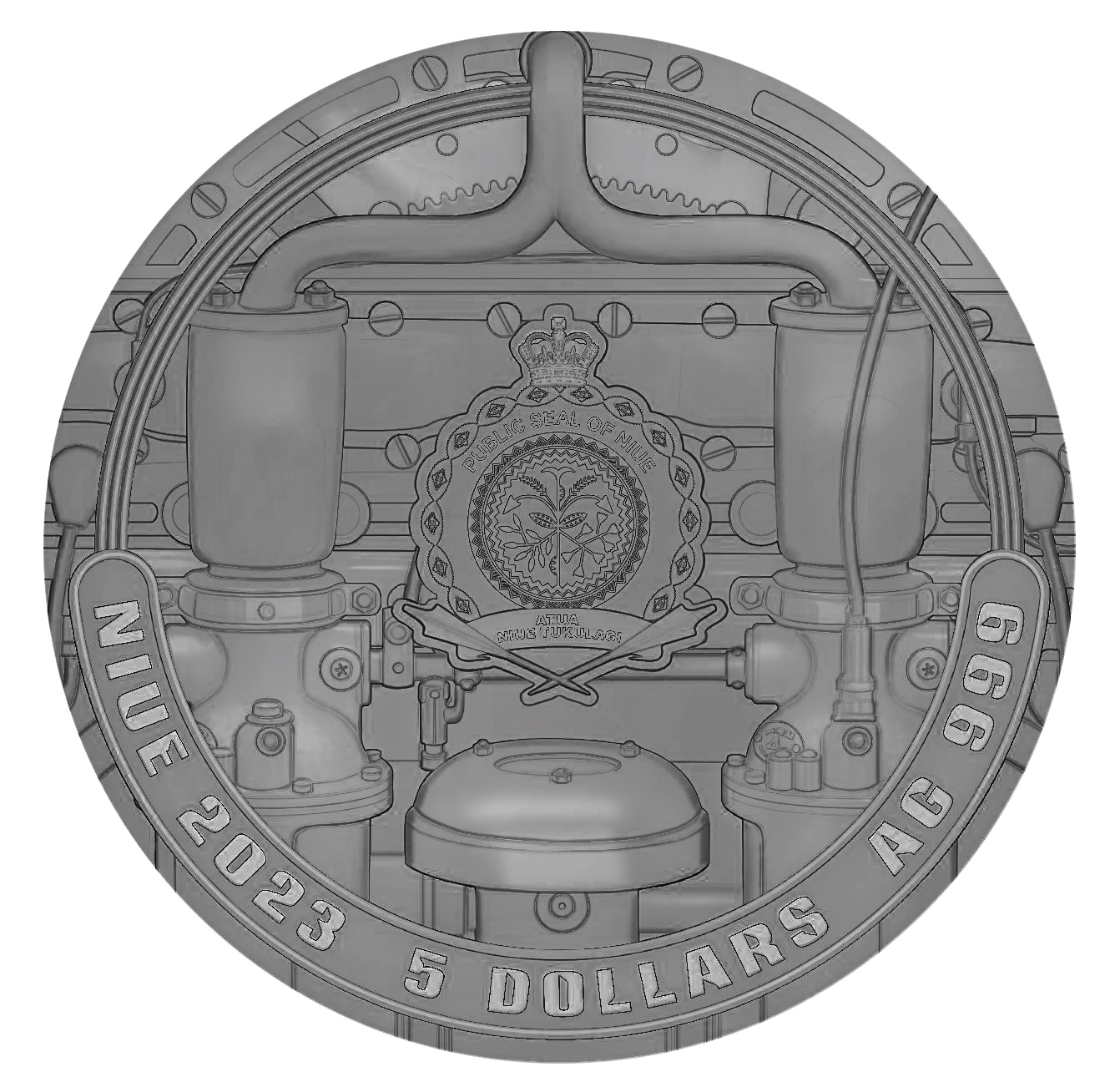 The Punk Universe: Dieselpunk – 2 oz Ag (2023) - SrebrneGrono